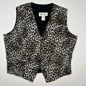 NICOLA Leopard Print Vest
